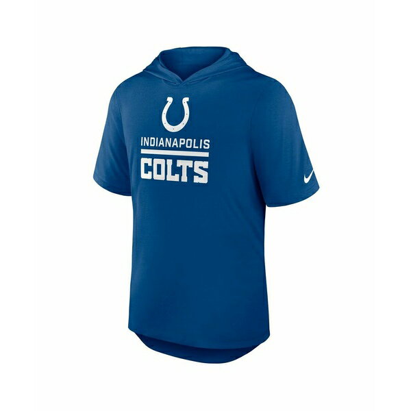 ナイキ メンズ シャツ トップス Men's Royal Indianapolis Colts Lockup Tri-Blend Hoodie T-Shirt Royal