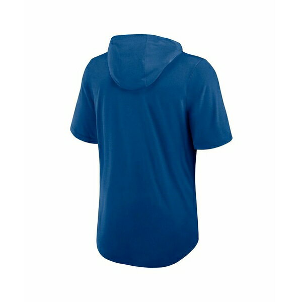 ナイキ メンズ シャツ トップス Men's Royal Indianapolis Colts Lockup Tri-Blend Hoodie T-Shirt Royal