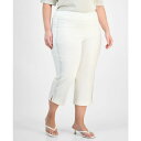 ジェイエムコレクション レディース カジュアルパンツ ボトムス Plus Size Side-Embellished Capri Pants, Exclusiv...