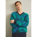 ジェイ リンドバーグ メンズ ニット&セーター アウター TRESTLE V NECK - Jumper - navy valley