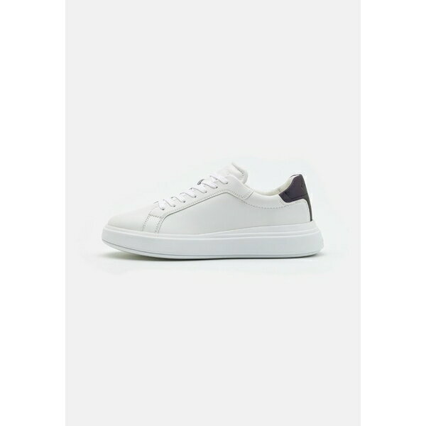 カルバンクライン メンズ サンダル シューズ LACE UP - Trainers - white/petroleum