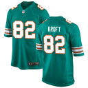 ナイキ メンズ ユニフォーム トップス Miami Dolphins Nike Alternate Custom Game Jersey Aqua