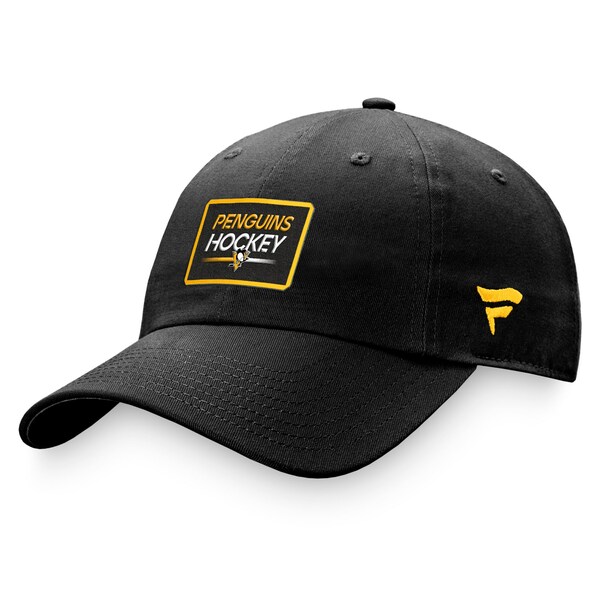ファナティクス レディース 帽子 アクセサリー Pittsburgh Penguins Fanatics Branded Women's Authentic Pro Rink Adjustable Hat Black