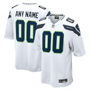 ナイキ メンズ ユニフォーム トップス Seattle Seahawks Nike Custom Game Jersey White