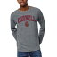 ꡼åȥ  T ȥåץ Cornell Big Red League Collegiate Wear 1965 Victory Falls Long Sleeve TriBlend TShirt Heather Gray