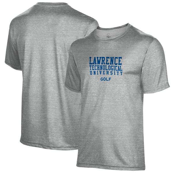 プロスフィア メンズ Tシャツ トップス Lawrence Technological University Blue Devils Golf Name Drop TShirt Gray