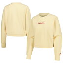 リーグカレッジエイトウェア レディース パーカー・スウェットシャツ アウター Indiana Hoosiers League Collegiate Wear Women's Timber Cropped Pullover Sweatshirt Cream