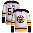 アディダス メンズ ユニフォーム トップス Boston Bruins adidas Away Primegreen Authentic Pro Custom Jersey White