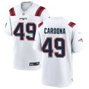 ナイキ メンズ ユニフォーム トップス New England Patriots Nike Custom Game Jersey White