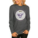 Q[fC fB[X TVc gbvX Minnesota State Mavericks Gameday Couture Women's Circle Graphic Fitted Long Sleeve TShirt Charcoal