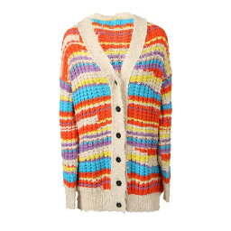 エムエスジイエム レディース ニット&セーター アウター Cardigan Multicolor Multi