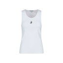 J.W.アンダーソン レディース カットソー トップス Logo Embroidered Ribbed Tank Top -