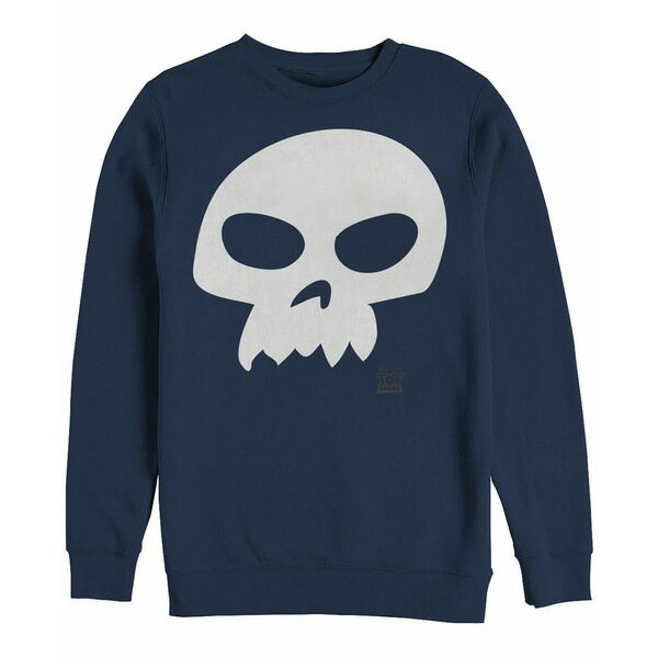 フィフスサン メンズ パーカー・スウェットシャツ アウター Disney Pixar Men's Toy Story Sid Skull Costume, Crewneck Fleece Dark Gray