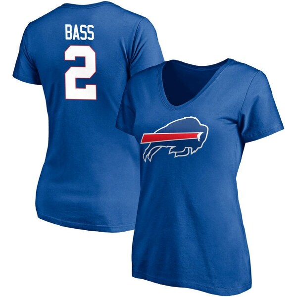 եʥƥ ǥ T ȥåץ Buffalo Bills Fanatics Branded Women's Team Authentic Personalized Name &Number VNeck TShirt Royal
