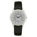 W[fB Y rv ANZT[ Rochester Institute of Technology Tigers Medallion Black Leather Wristwatch -