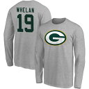 ファナティクス メンズ Tシャツ トップス Green Bay Packers Fanatics Branded Team Authentic Custom Long Sleeve TShirt Gray