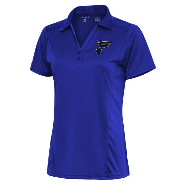 アンティグア レディース ポロシャツ トップス St. Louis Blues Antigua Women's Team Logo Tribute Po..