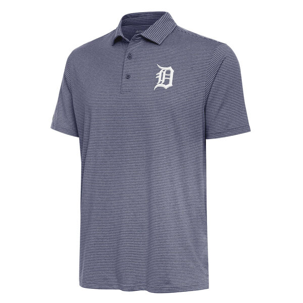 AeBOA Y |Vc gbvX Detroit Tigers Antigua Scheme Polo Heather Navy