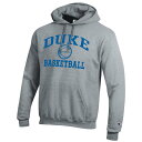 `sI Y WPbgu] AE^[ Duke Blue Devils Champion Basketball Icon Pullover Hoodie Heather Gray