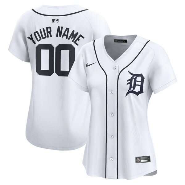 ʥ ǥ ˥ե ȥåץ Detroit Tigers Nike Women's Home Limited Custom Jersey White