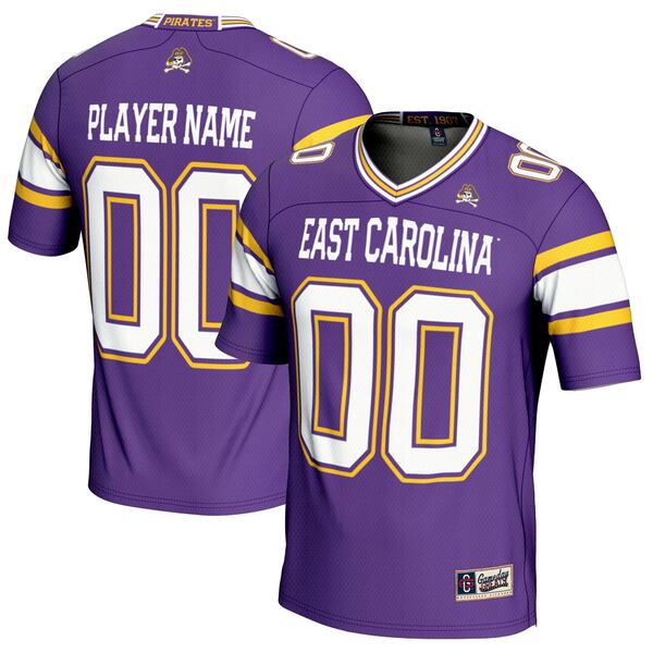 ǥ졼  ˥ե ȥåץ ECU Pirates GameDay Greats NIL PickAPlayer Football Jersey Purple