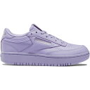 Reebok リーボック レディース スニーカー 【Reebok Coated Club C Double Cardi B Crisp Purple (Women's)】 サイズ US_9(26.0cm) Crisp Purple/Crisp Purple/Quartz Met(4)