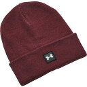 A_[A[}[ Y Xq ANZT[ Under Armour Men's Halftime Cuff Beanie Dark Maroon/White