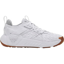 アンダーアーマー レディース フィットネス スポーツ Under Armour Women's Project Rock 6 Training Shoes White/Gum