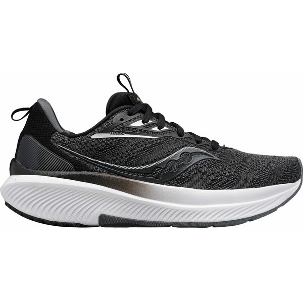 サッカニー メンズ ランニング スポーツ Saucony Men's Echelon 9 Running Shoes Black/White