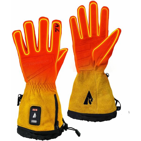 アグ オーストラリア　手袋（メンズ） アクションヒート レディース 手袋 アクセサリー ActionHeat Men's 7V Rugged Leather Heated Work Gloves Yellow