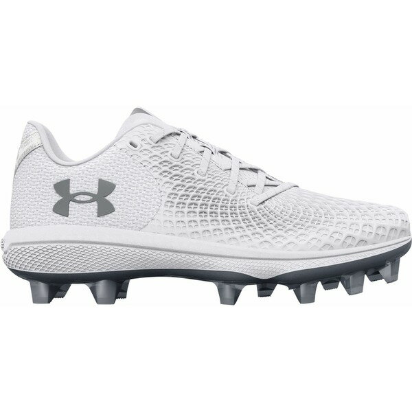 アンダーアーマー レディース 野球 スポーツ Under Armour Women's Glyde 2.0 MT TPU Softball Cleats White/Silver