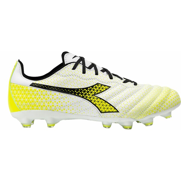 x メンズ サッカー スポーツ Diadora Brasil Elite GR LT LP12 FG Soccer Cleats White/Yellow