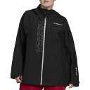 アディダス レディース ジャケット＆ブルゾン アウター adidas Women 039 s Plus Terrex Gore-Tex Paclite Rain Jacket Black