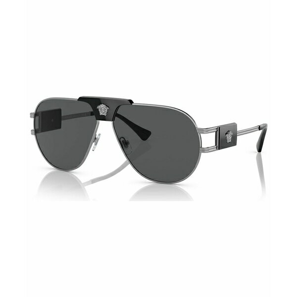 ヴェルサーチ ヴェルサーチ メンズ サングラス・アイウェア アクセサリー Men's Sunglasses, VE2252 Gunmetal