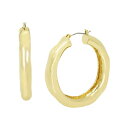 ロバート・リー・モーリス・ソーホー レディース ピアス＆イヤリング アクセサリー Sculpted Hoop Earrings Gold