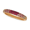 @ fB[X O ANZT[ Strawberry Layer Cake Multi-Gemstone (1/2 ct. t.w.) Ring in 14k Rose Gold Multi