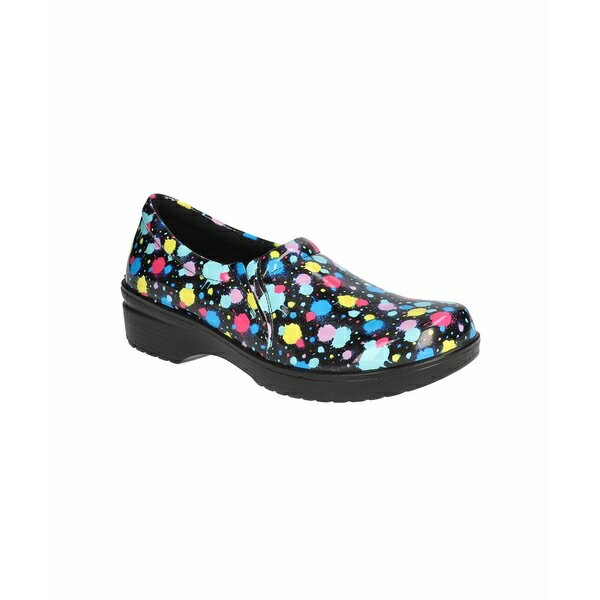 イージーストリート レディース サンダル シューズ Easy Works Women's Tiffany Clogs Paint Splatter Patent