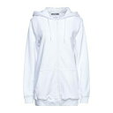 【送料無料】 モスキーノ レディース パーカー・スウェットシャツ アウター Sweatshirts White