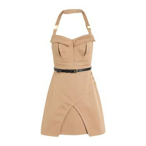 【送料無料】 エリザベスフランキ レディース ワンピース トップス Mini dresses Beige 【送料無料】 エリザベスフランキ レディース ワンピース トップス Mini dresses Beige