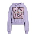 【送料無料】 ロベルトカヴァリ レディース パーカー・スウェットシャツ アウター Sweatshirts Purple