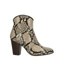【送料無料】 チエミハラ レディース ブーツ シューズ Ankle boots Beige