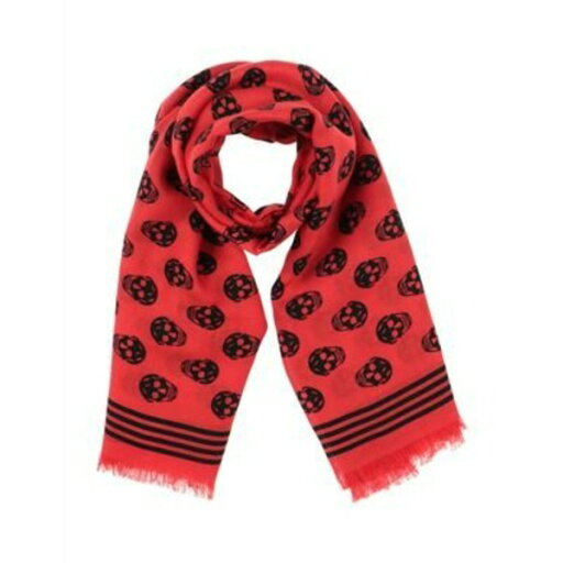 【送料無料】 マックイーン レディース マフラー・ストール・スカーフ アクセサリー Scarves Red 【送料無料】 マックイーン レディース マフラー・ストール・スカーフ アクセサリー Scarves Red
