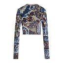 【送料無料】 エトロ レディース Tシャツ トップス Tops Blue