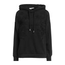 【送料無料】 エルマンノ フィレンツェ レディース パーカー・スウェットシャツ アウター Sweatshirts Black