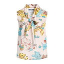 【送料無料】 モスキーノ レディース Tシャツ トップス Tops Pink
