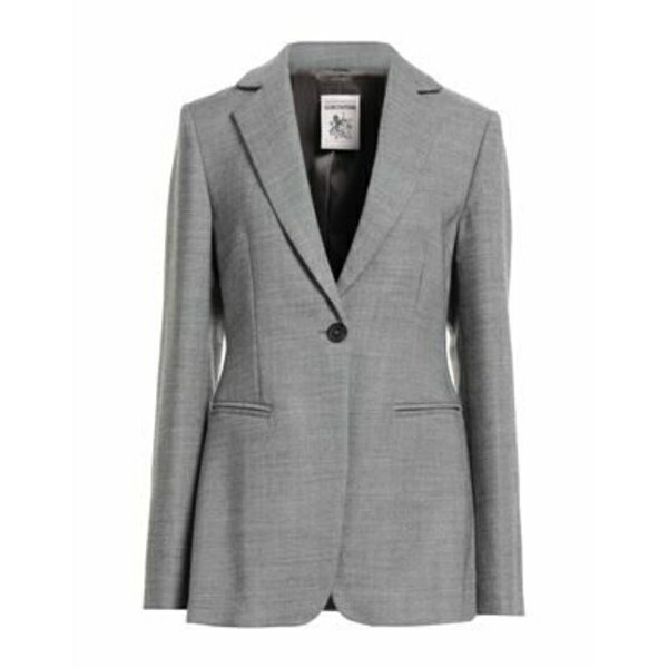 【送料無料】 セミクチュール レディース ジャケット＆ブルゾン アウター Blazers Grey