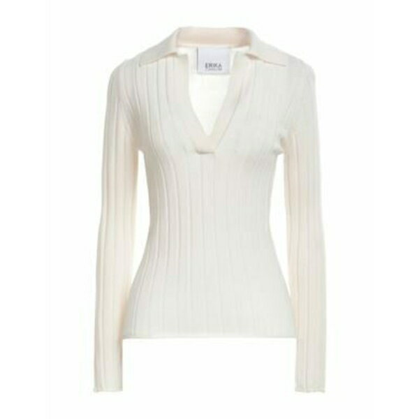 【送料無料】 エリカ・カヴァリーニ レディース ニット&セーター アウター Sweaters White
