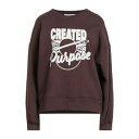 【送料無料】 ハブワン レディース パーカー・スウェットシャツ アウター Sweatshirts Brown