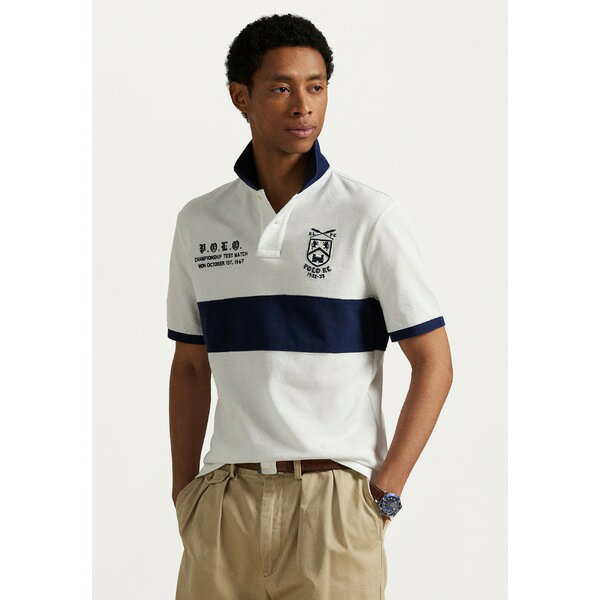 ■トップスサイズ 単位(cm) USサイズ｜胸囲(cm) XS(32-34in)｜84 S(34-36in)｜88 M(36-38in)｜94 L(38-40in)｜100 XL(42-44in)｜106 ■ブランド Polo Ralph Lauren (ラルフローレン)■商品名 CLASSIC FIT GRAPHIC POLO SHIRT - Polo shirt - white/newport navy■素材 -■モデル着用サイズ ■こちらの商品は米国・ヨーロッパからお取り寄せ商品となりますので、 お届けまで10〜14日前後お時間頂いております。 ■各ブランド・商品・デザインによって大きな差異がある場合がございます。 ■あくまで平均的なサイズ表ですので、「参考」としてご利用ください。 ■店内全品【送料無料】です！（※沖縄・離島は別途送料3,240円がかかります）