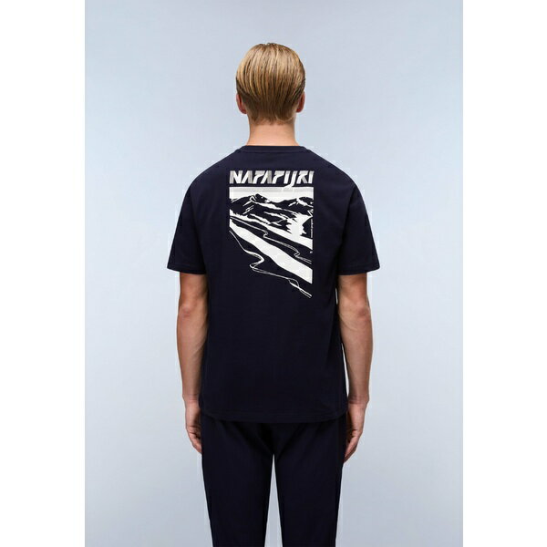 ナパピリ メンズ Tシャツ トップス GUIDE - Print T-shirt - blu marine